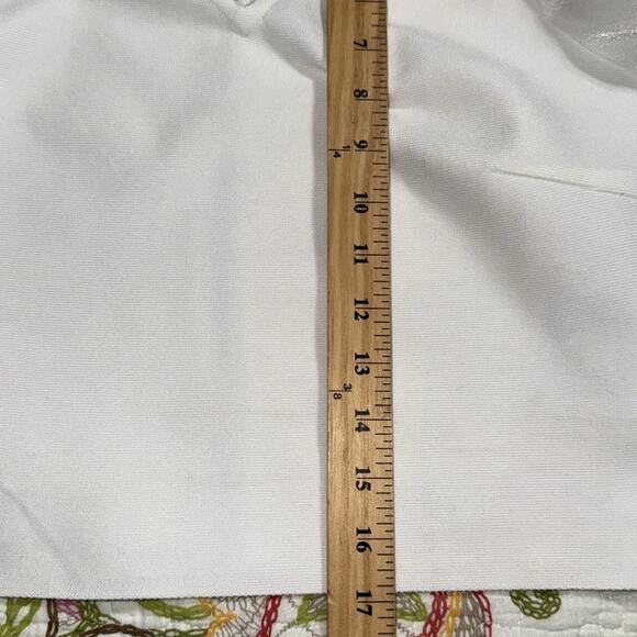 Twelfth size large puff sleeve white crop top off the shoulder adjustable straps - Picture 5 of 12